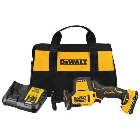 Dewalt 12v xr kompakt bajonettsag dcs312d2 med 2 x 12v xr 2ah batterier & lader