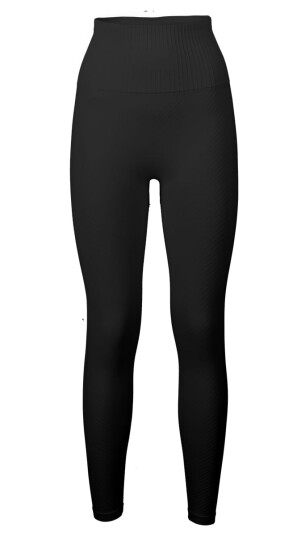 Casall Seamless Graphical Rib High Waist Tights Black S