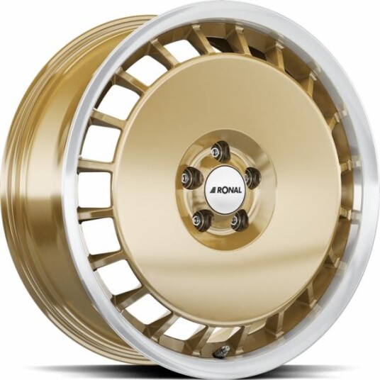 Ronal R50 Aero Racing Gold Rim Lip Cut 8x18 5x112 ET45 B76