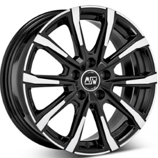 Msw 79 Black Polished 7x17 5x112 ET40 B57.1