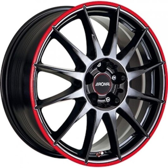 Ronal R54 Mcr Black Red 7x16 5x114.3 ET40 B82