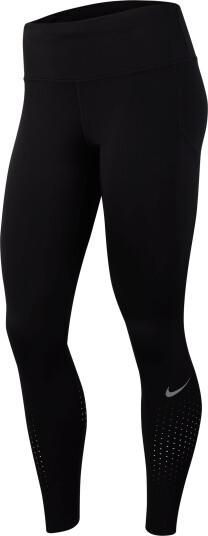 Nike Epic Luxe Running Tights Dame Black/Reflective Silver XL