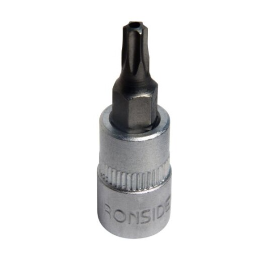 Ironside 116407 Bitspipe torx, med hull, 1/4" TX15, Håndverktøy