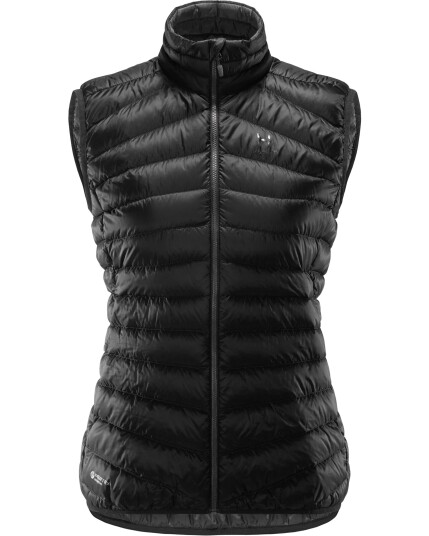 Haglöfs Essens Down Vest W True Black/Magnetite (Storlek S)