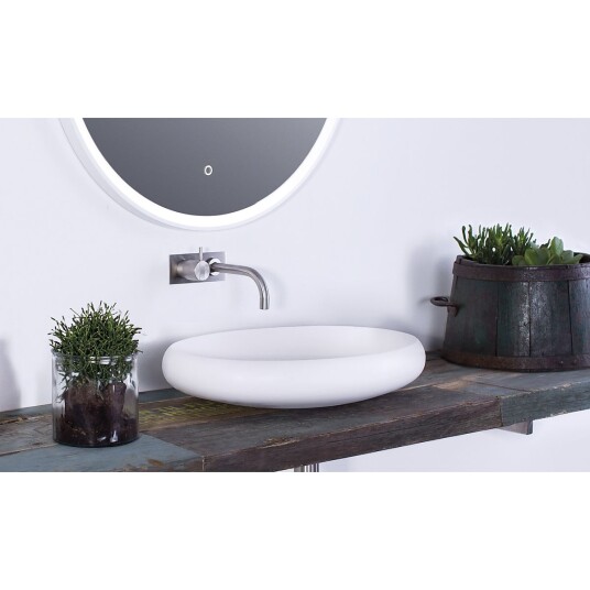 Copenhagen Bath Rosenborg oval servant 600x400 mm, Hvit Matt