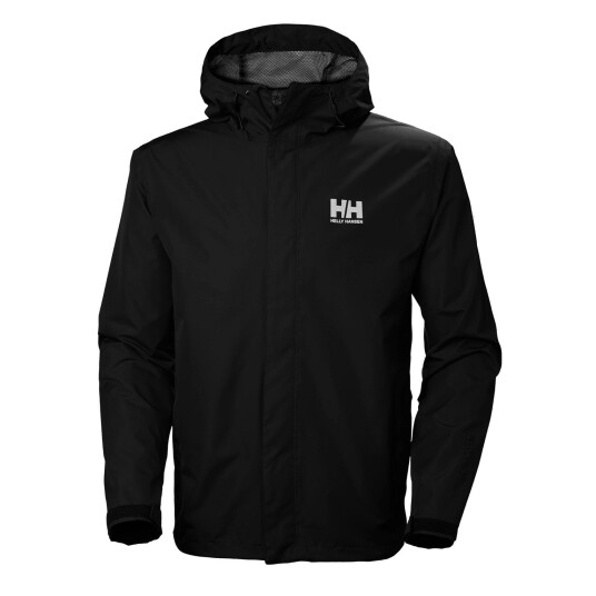 Helly Hansen Herre Seven J Utendørs Regnjakke Svart 2xl Svart2XL