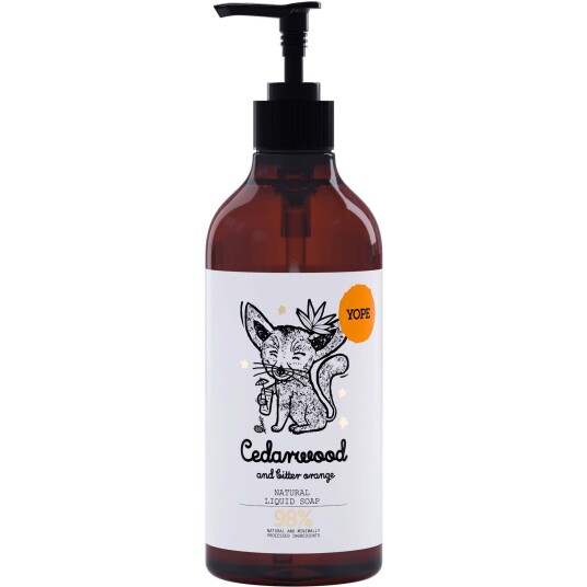 YOPE Liquid Soap Cedarwood & Bitter Orange 500 ml