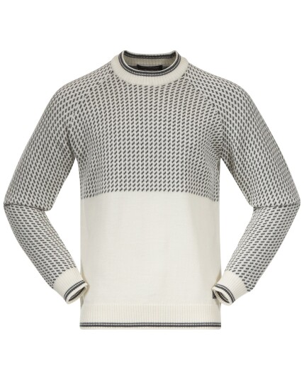 Bergans Alvdal Wool Jumper M Vanilla White/Solid Dark Grey (Storlek XXL)