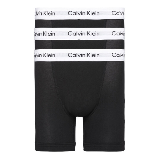 Calvin Klein Underwear 3pk Boxer Briefs Black/black/black Boxershorts Sort male L