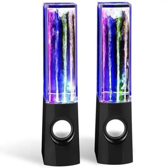 Waterdancing Speakers - Bluetooth Høyttalere med Led-Lys og Dansende Vann