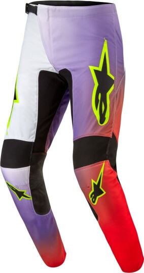 Alpinestars Fluid Lucent Motocross bukser 34 Svart Rød Lilla