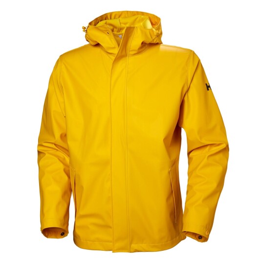 Helly Hansen Herre Moss Vindtett Regnjakke Gull XXL Hvit2XL