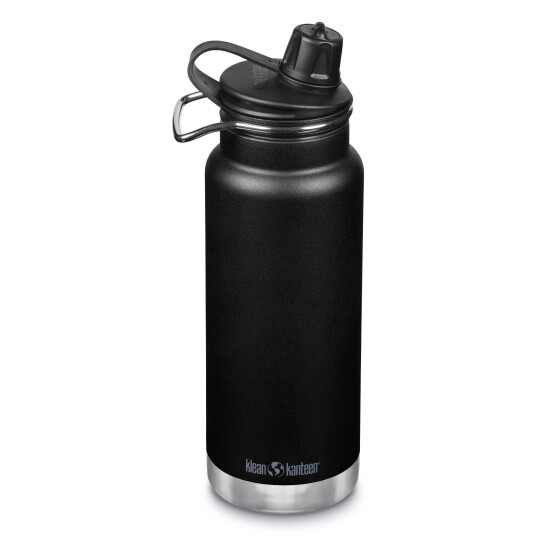 Klean Kanteen TKWide 946ml (Chug Cap) Black OneSize, Black