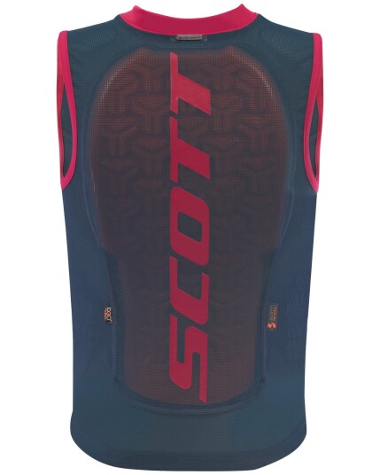 Scott Actifit Plus Vest Protector JR Nightfall Blue/Ruby Red (Storlek S)