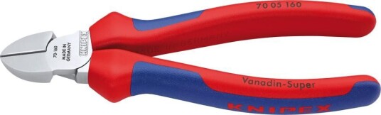 Knipex Sidavbitare 7005140 140mm 2k, Max. 2,5mm, Kromad