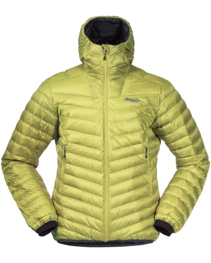 Bergans Senja Down Light /Hood Jacket M Green Oasis/Orion Blue (Storlek XL)