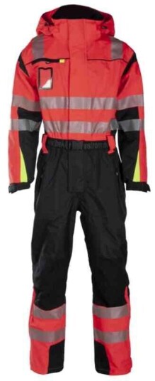 BS Halten Extreme Skalldress, HiVis kl.3 Unisex, Str. 5XL, Rød/Sort