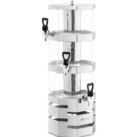 Royal Catering Juice dispenser - 3 x 3.5 liter - avkjølingssystem 10011379