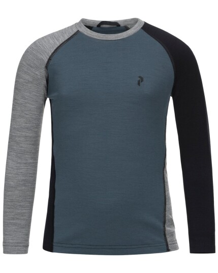 Peak Performance Multi Long Sleeve 180 JR Blue Steel (Storlek 160)