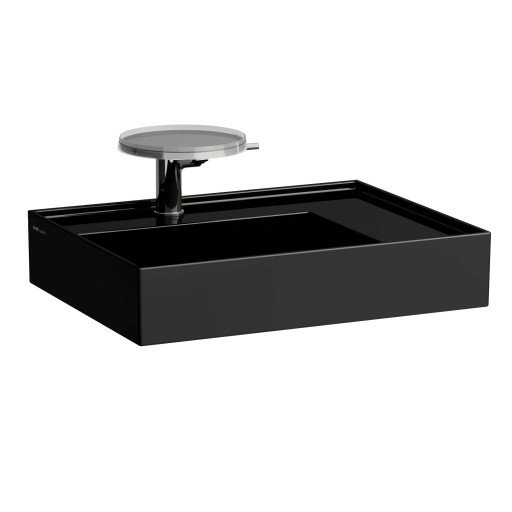 Kartell Laufen servant, 60x46 cm, venstre, sort