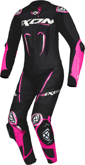 Ixon Vortex 3 Ladies 1-Piece Motorsykkel Leather Suit M Svart Rosa