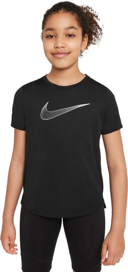 Nike Dri-Fit One Ss Training Top Junior Black/White S (8-10)