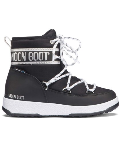 Moon Boot WE Mid WP JR Black/Silver (Storlek 38)