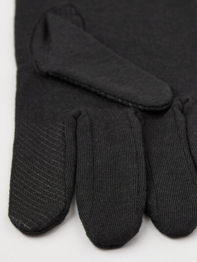 Hestra Merino Wool Liner Long 5-Finger Black 11