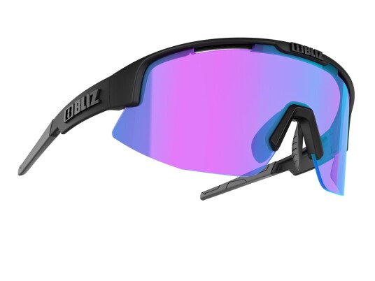 Bliz Matrix Small Matt Black / Nano Optics Nordic Light / Begonia - Violet With Blue Multi OneSize