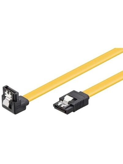 Pro SATA Cable - 1 x 90 - Yellow - 0.70m