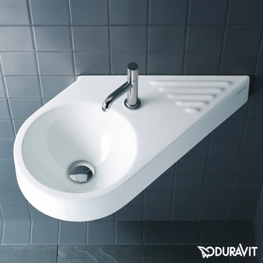 Duravit Architec Diagonal servant 645x410 mm, venstre, 1 bl.h, WonderGliss