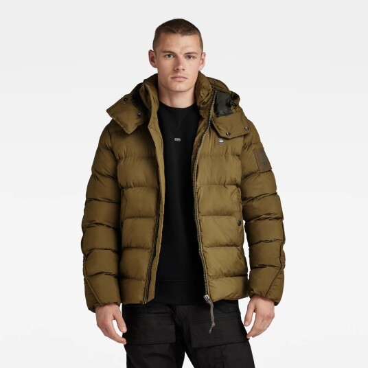 G-Star RAW G-Whistler Padded Hooded Jacket - Green - Men L Green male