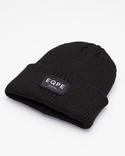 EQPE Åppås Rib Beanie Deep Black