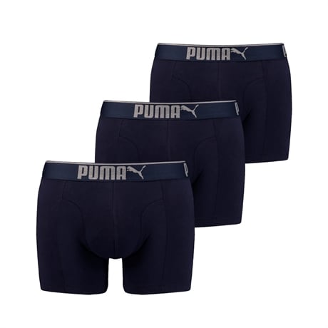 Puma 3pk Sueded Cotton Boxer Navy XL