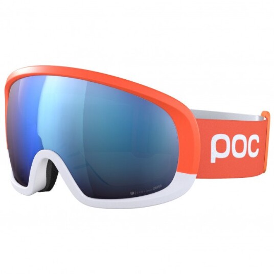 POC Fovea Mid Race, Skibriller, Zink Orange/Hydrogen White