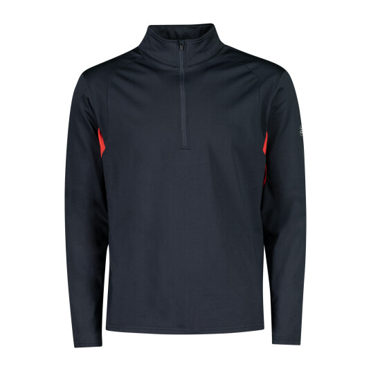 Abacus Mens Westin half zip, golfgenser herre L Navy/ Red