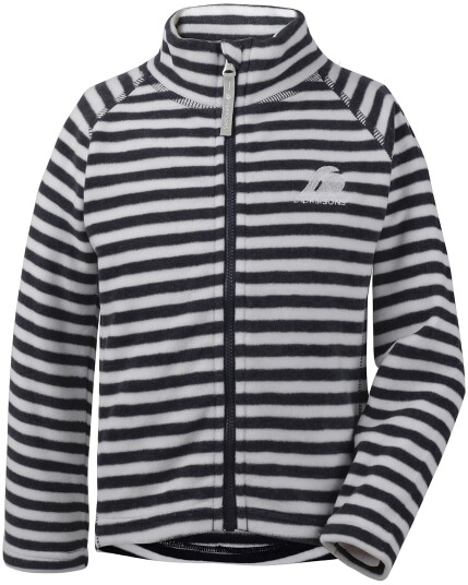 Didriksons Monte Kids Microfleece Jacket Navy Simple Stripe (Storlek 80)