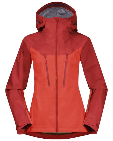 Bergans Cecilie 3L Jacket W Energy Red/Red Leaf (Storlek L)