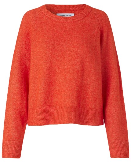 Samsøe and Samsøe Nor O-Neck Short 7355 W Pureed Pumpkin (Storlek XS)