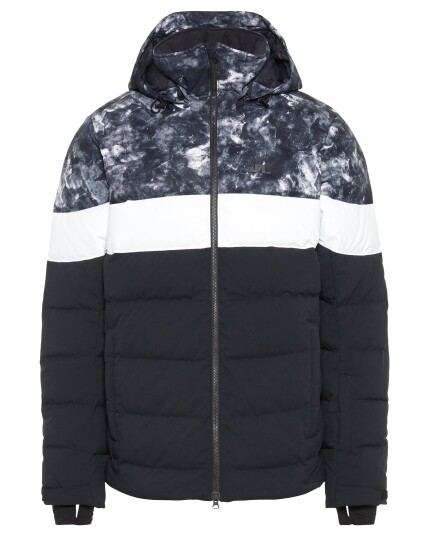 J.Lindeberg Russel Down 2L Print Jacket M Glacier Grey (Storlek L)