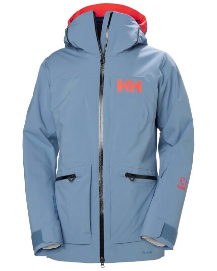 Helly Hansen Powderqueen Infinity Jacket W Blue Fog (Storlek M)