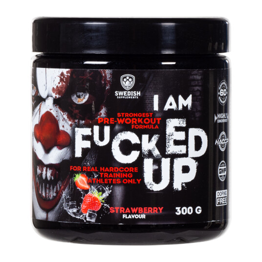 Swedish Supplements F#cked Up Joker edition 300g strawberry, kostilskudd 300g STRAWBERRY