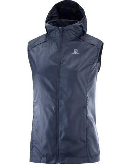 Salomon Agile Wind Vest W Graphite (Storlek S)