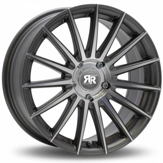 Racer Monza Gun Metal Machined Face 6.5x15 4x108 ET25 B65.1