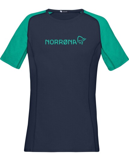 Norrøna Fjørå Equaliser Lightweight T-Shirt W Arcadia/Indigo Night (Storlek M)