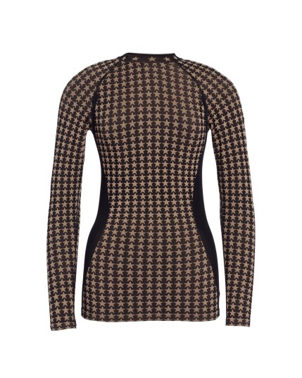 Goldbergh Starlet Baselayer Long Sleeve W Black/Toffee (Storlek S/M)