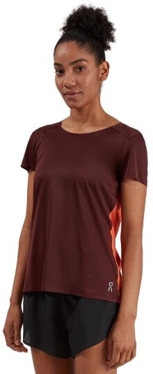 On Performance Tee Dame Mulberry/Spice S