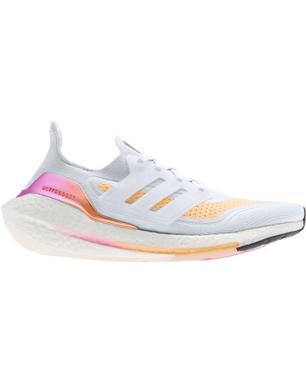 Adidas Ultraboost 21 W CryWhite/CryWhite/Acid Orange (Storlek 5 UK)