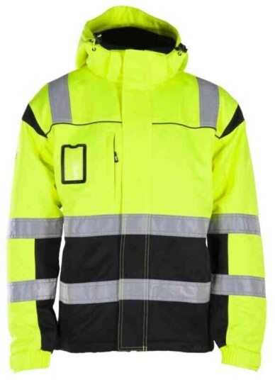 BS Dokka Vinterjakke, HiVis kl.3 Unisex, Str. XS, Gul/Sort