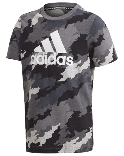 Adidas Must Haves BOS Tee JR Greone/Grethr/White (Storlek 170)